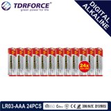 Mercury&Cadmium Free China Supplier Digital Alkaline Battery (LR03-AAA 24PCS)