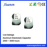 China 22UF 25V 2000hours SMD Low Leakage Capacitor