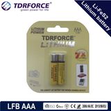 1.5V 10 Years Shelf Life Low Self Dicharge China Factory Li-Fes2 Battery (LFBAAA)