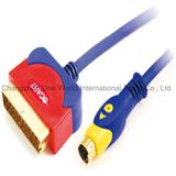 Scart Plug - S-Video Plug Cable