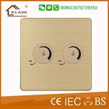 British Style Double Light Dimmer Switch Speed Dimmer Wall Switch