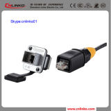 China Cnlinko Brand RJ45 Waterproof Connector with Dust Cover