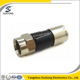 RG6 Connector F Compression Waterproof Brass Connector 32mm Length