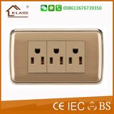 American Style Electric Universal Triple Receptacle Pole Socket