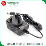 3 Pin UK Plug 61558 Wall Mount Power Adapter 12V 1A with Ce/GS/CB