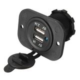 Dual USB Car Cigarette Lighter Socket Splitter Charger Power Adapter Outlet 12V