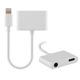 Dds 2 in 1 Lightning to 3.5mm Headphone Jack Adapter Cable for iPhone 7/7 Plus