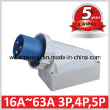 IP67 63A 3p+N+E 230 Industrial Wall Mounted Appliance Inlets