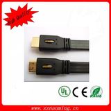 24k Gold Plated Male to Male Flat HDMI Audio Cable