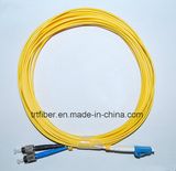 LC/Upc-St/Upc Singlemode Duplex Fiber Optic Patch Cord