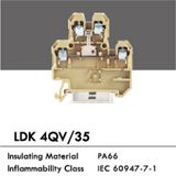 Self Extinguishing UL Plastic Terminal Block (LDK 4QV/35)