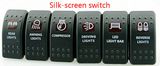 Rocker Switch 12V 24V Zombie Light LED Illuminated Waterproof 20A Spst on/off Lighted for Jeep Auto Marine Boat