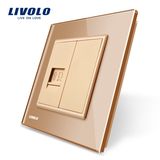 Livolo EU Standard One Gang Computer Socket Wall Outlet Vl-C791c-13/15