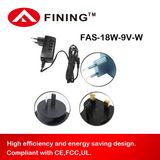 AC/DC 9V2A18W Wall Mounted Power Supply Adapter