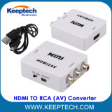 Hot Sale Mini HDMI to RCA 1080P HDMI to AV Converter for DVD VCR