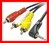 3.5mm Stereo Audio Cable to 3 X 3RCA Cable