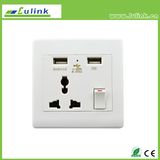 Best Price USB Intelligent Socket/USB Outlet/USB Wall Plate