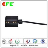 4pin Black Magnetic Power Connector with Cable for Werable Products