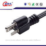 UL USA American Standard 3 Pin Plug with Round Cable and PC Power Connector American Standard Us 3 Pin AC Power Cord