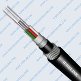Steel Wire Armoured Two Jacket Optical Fiber GYTA33