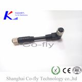 Straight- Elbow Female to Female M8 4 Pin Ce Molded Electrical Connector