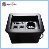 Cover-Sliding Hidden Socket with European Power