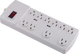 10 Outlets Surge Protector Power Strip with 2 USB Charging Ports Max. 2.1A