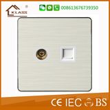 China Manufacturer UK TV Wall Socket Computer Socket