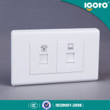 American Style Rj11 Telephone and Power Date Socket Outlet