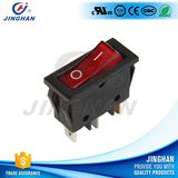 High Quality Kcd3-102/N Red Light Single Pole Rocker Switch