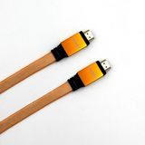 Oxygen Free Copper Aluminum Hood 1.4V Flat HDMI Cable
