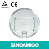 Raised Circular Nickel Plating Floor Boxes