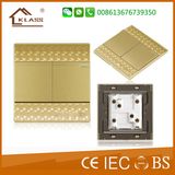 China Gold Supplier Reasonable Price 2 Gang Electrical Wall Switch