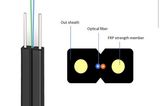 1 2 4 Core Fiber Optic Indoor/Outdoor Flat FTTH Drop Cable