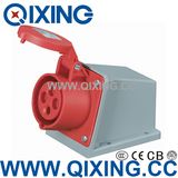 16A Three Phase Industrial Socket for Surface Mounted (QX-105)