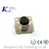 M12 Square Flange Socket Connector 2 3 4 5 6 8 12 17pin Connector 5 Pin Connector