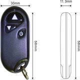 1 Channel 3 Key Buttons Remote to Control LED Light