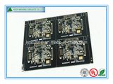 Black Soldered Multilayer PCB White Legend 4PCS Arrayed Gold Finish