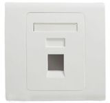 86 Type Single Port Ethernet Network Cat5e CAT6 Wall Faceplate