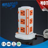 3 Tower Multi Power Socket with Surge Protection and USB