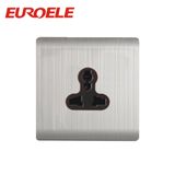 Charming Model Stainless Steel Plate 3 Pin Wall Socket