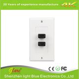 120 Dual Port HDMI Connector Wall Plate