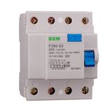 Residual Current Circuit Breakers RCCB, RCD, RCBO F360-63 4p