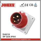 IP44 4p 32A Panel Mounted Industrial Plug