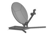 0.5m Aluminum Flyaway Rxtx Satellite Dish Antenna