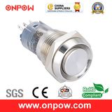 Onpow 16mm Concave Metal Pushbutton Switch (LAS2GQC-11/S, CE, CCC, RoHS Compliant)