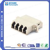 LC Duplex Fiber Optic Adapter with Magenta Housing
