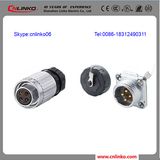 IP67 Waterproof Transmission Jack 4pin Metal Power Connector