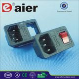 Male Outlet Electrical Switch Socket with Fuse