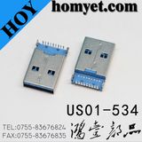 USB Male Connector with DIP Type and Two Location Pin(Us01-534